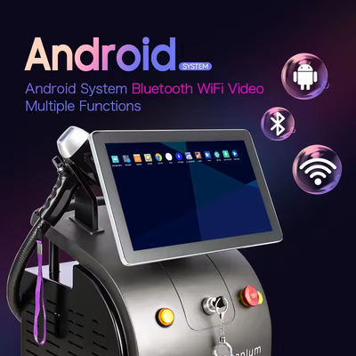 OEM ODM Diyot Lazer Saç Çekme Makinesi Android Sistem Estetik Tıp
