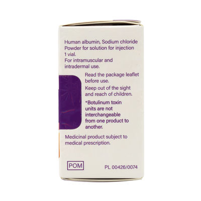 BOTOX 100 Allergan Units Powder for solution for injection Botulinum toxin