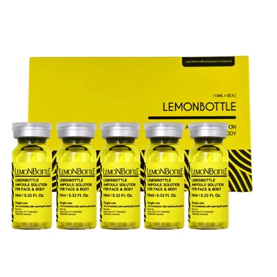 Limon şişesi Enjekte edilebilir Mezoterapi Serumu 10ml Yağ çözücü