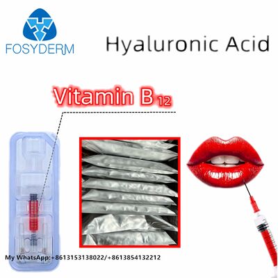 B12 Vitamini ile Kırmızı Dudak Dolguyu Enjekte Etmek Hyaluronik Asit Dolgu Güzellik Dudak Büyütme 1ml