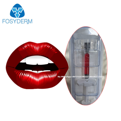 Kırmızı Dudak Doldurucu Hyaluronik Asit Deri Doldurucu Vitamin B12 Dudak için Enjeksiyon 1ml