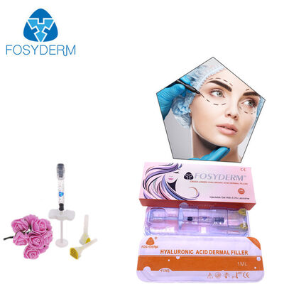 1 ml 2 ml Hyaluronik Asit Dermal Filler Anti- kırışıklık dudak büyütme 24 mg