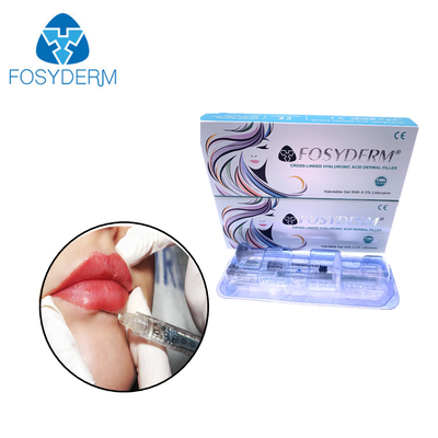 1 ml 2 ml Hyaluronik Asit Dermal Filler Anti- kırışıklık dudak büyütme 24 mg