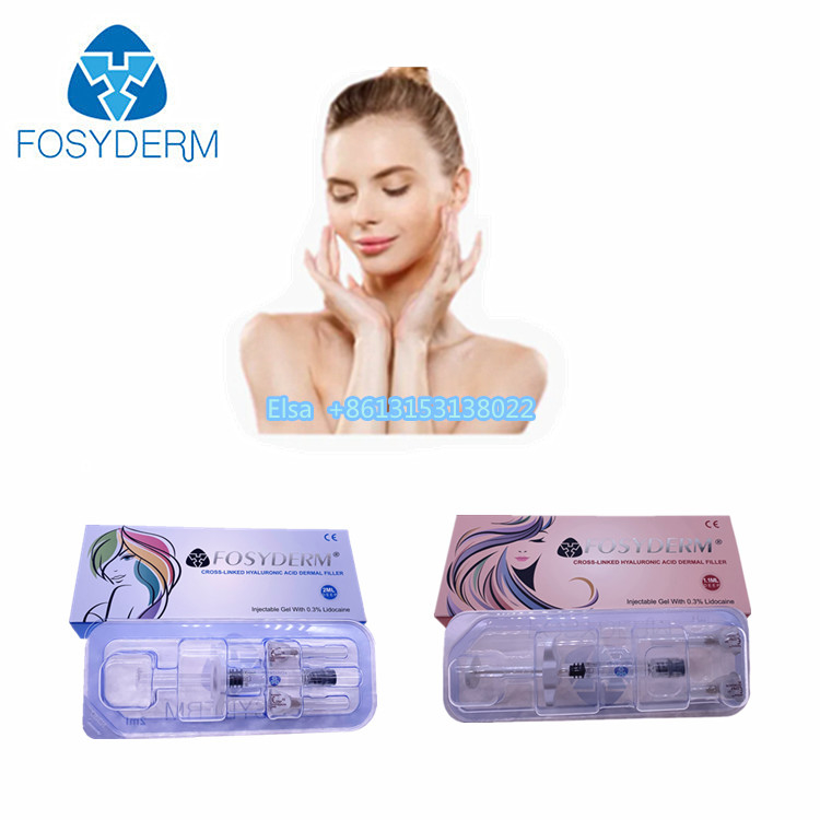 Fosyderm 2ml Hyaluronic Acid Gel Dermal Filler Enjeksiyonlar Yüz ve Burun Cilt Bakımı için