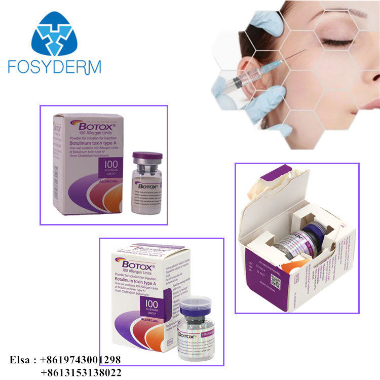 Allergan Botox 100 IU Botulinum toksin enjeksiyonu Botox Hiyaluronik asit