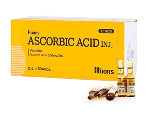 Hyaluronik Asit ve C Vitamini Birleştirilmiş Huons Askorbik Asit Beyazlama Tedavisi Parlak Cilt için