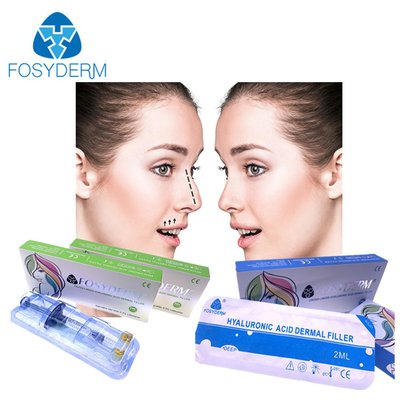 Çene Yanaklar Dudaklar İçin 2ml Fosyderm Dolgu Kırışıklıkları Gideren Hyaluronik Asit