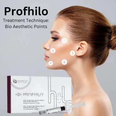 Şeffaf Profhilo Derin Booster Hyaluronik Asit Dermal Filler Her Kutuya Bir Şırınga